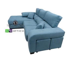 Sofá chaise longue cama, antimanchas deslizante