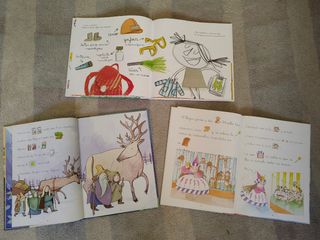 LOTE 3 libros ilustrados con pictogramas
