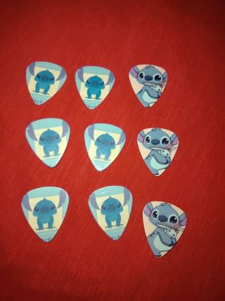 set 9 pezzi plettri stitch
