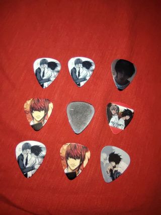 set 9 pezzi plettri death note