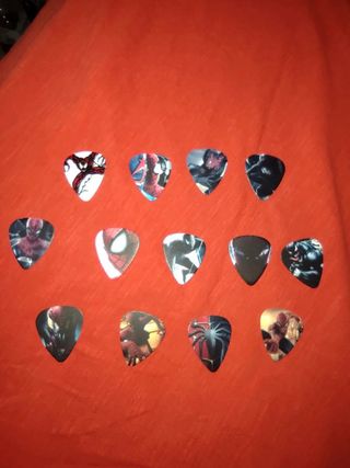 set 13 plettri spiderman