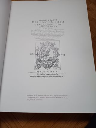 Dos tomos de Don Quijote de la Mancha