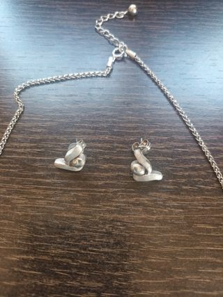 Conjunto collar y pendientes