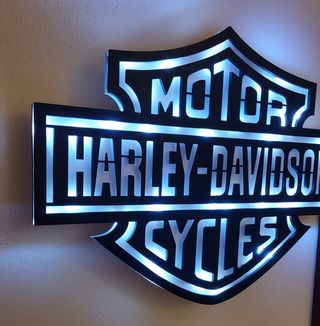 Logo harley davidson led