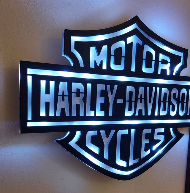 Logo harley davidson led