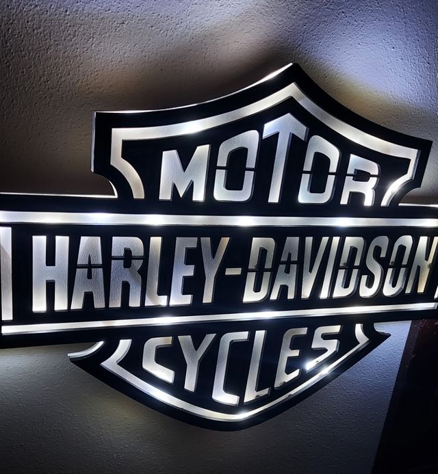 Logo harley davidson led