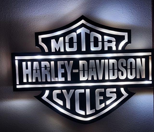 Logo harley davidson led