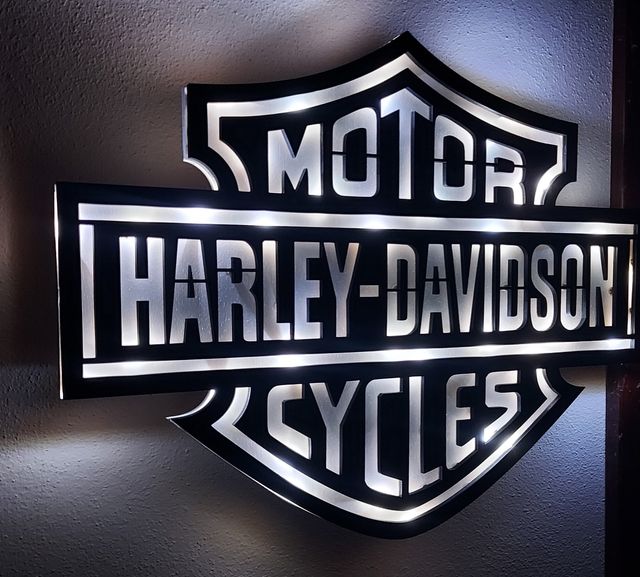 Logo harley davidson led