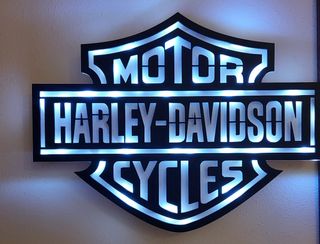 Logo harley davidson led