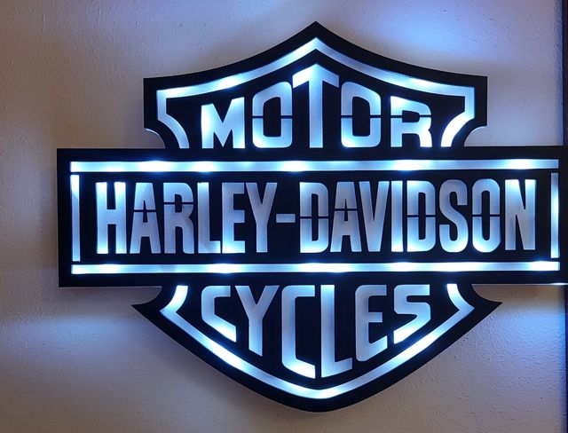 Logo harley davidson led