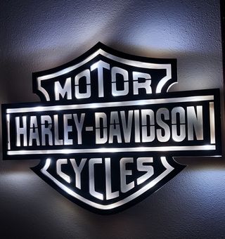 Logo harley davidson led
