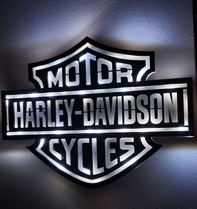Logo harley davidson led