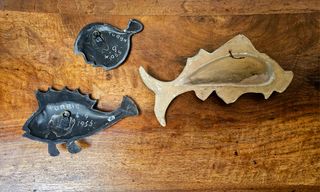 Pesci in ceramica da parete vintage