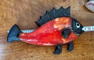 Pesci in ceramica da parete vintage