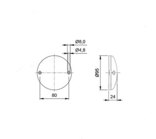 Catadióptrico D95mm