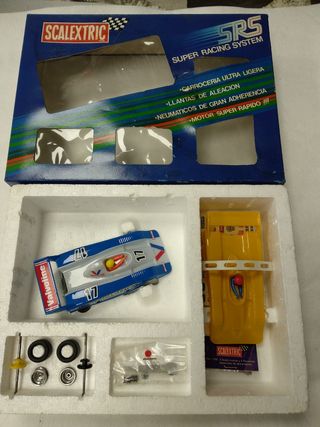 Cajas Scalextric SRS como nuevas.