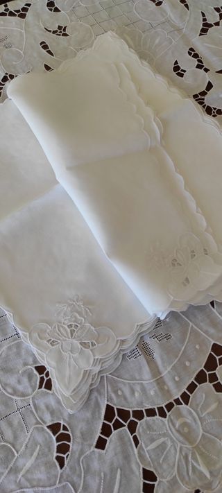 Tovaglia da tavolo con tulipani + 12 tovaglioli