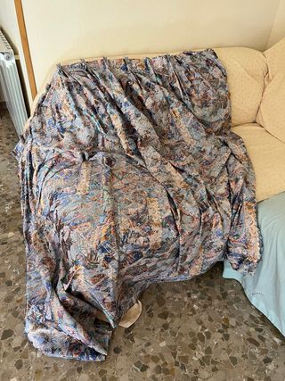 Conjunto mantel y cortina