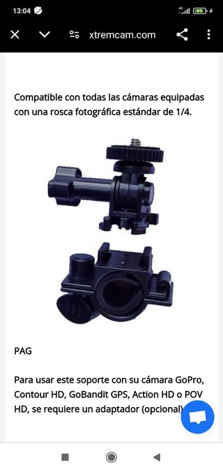 Soporte articulado para cámara