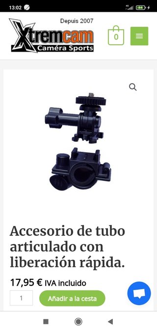 Soporte articulado para cámara