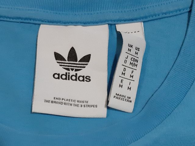T-shirt maglietta Adidas azzurra taglia M