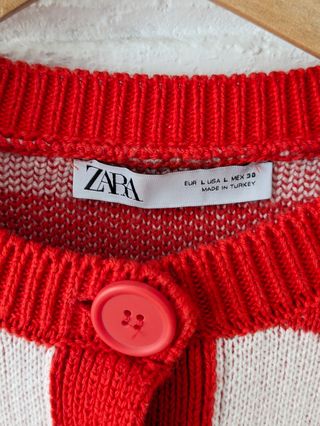 Chaqueta rayas rojas y blancas