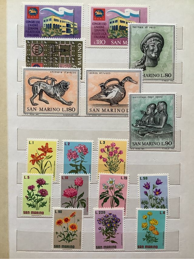 Collezione francobolli Repubblica San Marino
