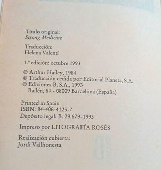 Medicina Peligrosa - Arthur Hailey