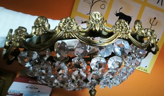 Lampara de cristal vintage