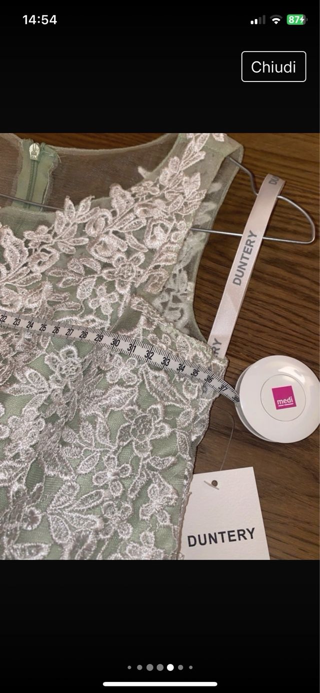 Abito da cerimonia per damigella duntery 10/12 ann