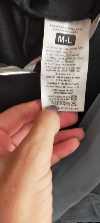 Disfraz Halloween. M-L. Nuevo sin usar