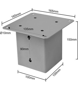 Soporte de Metal Galvanizado