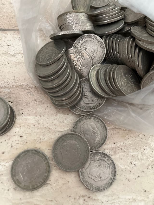 Lote monedas Franco