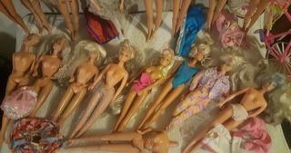 Lotto 17 bambole Barbie Mattel Vintage