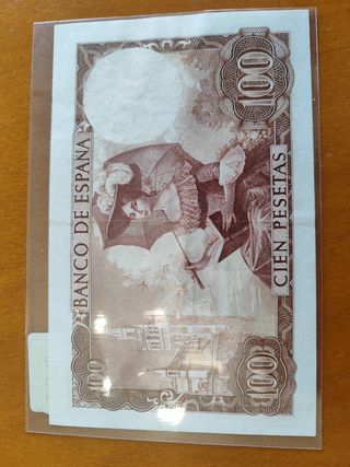 Billete de 100 ptas de Gustavo Adolfo Bécquer