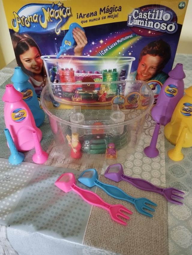 Castillo arena mágica luminoso
