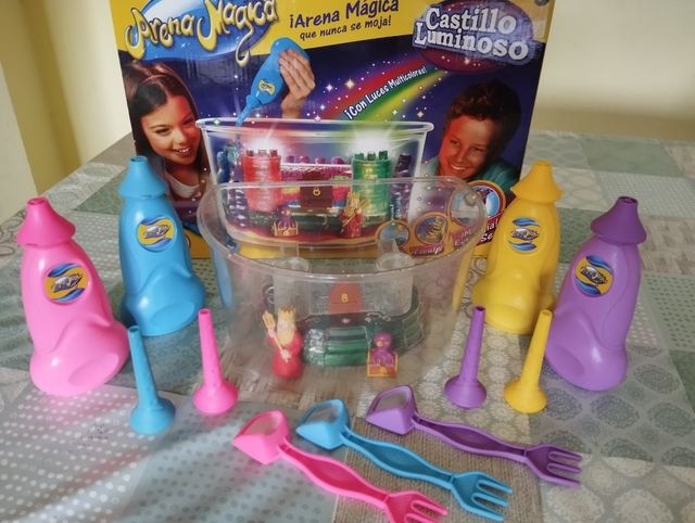 Castillo arena mágica luminoso