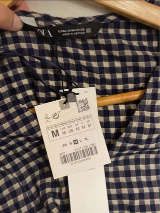 Vestido cuadros vichy de Zara sin estrenar