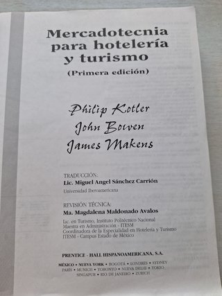 Mercadotecnia Para Hoteleria y Turismo (Spanish Edition)