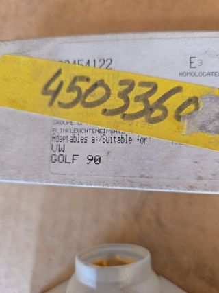 Piloto delantero golf año 1990