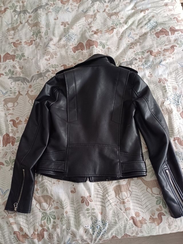 Chaqueta cazadora Biker negra