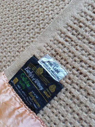 Manta de lana inglesa.