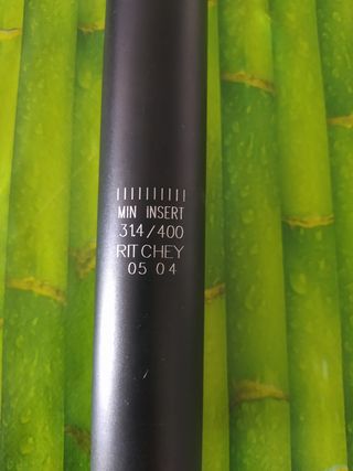 Tija sillín Ritchey wcs alum 31,4 400mm