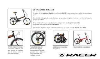 Bicicleta Plegable con Cambios