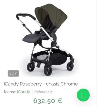 Silla de paseo icandy raspberry con elevadores