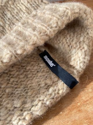 Gorro beige invierno 