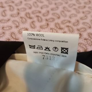 Pantaloni sartoriali neri in lana