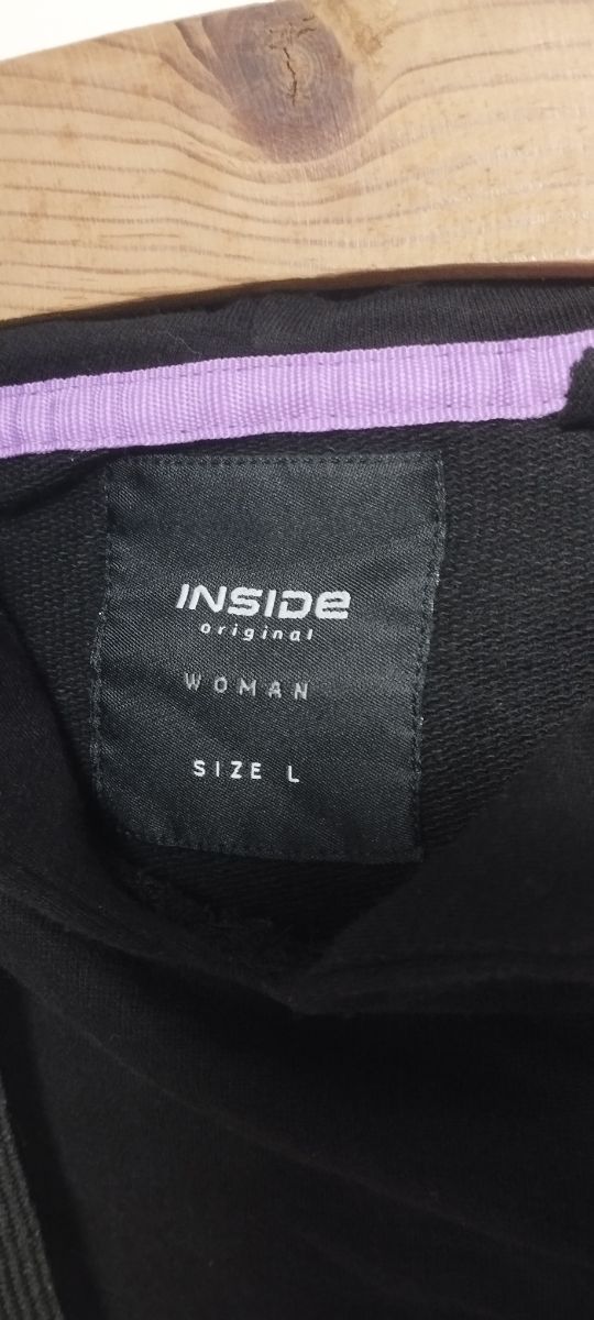 Vestido con capucha ancho