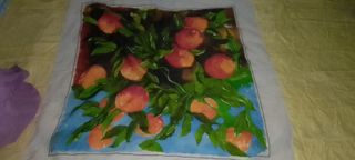 foulard semitrasparente arance 85x90cm