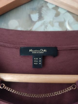 Camiseta MASSIMO DUTTI detalle cadena